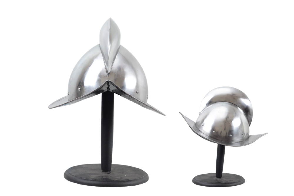 Spanish Comb Morion Helmet Steel with Leather Liner Ace Martial Arts